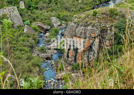 The Bushmans River in Giants Castle KwaZulu-Natal nature reserve, Drakensberg South Africa Stock Photo