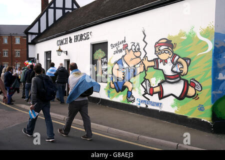 Rugby Union - Rugby World Cup 2015 - Pool C - Argentina v Georgia - Kingsholm Stadium Stock Photo