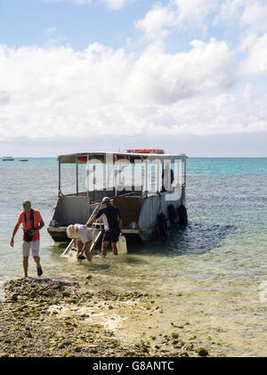 Arriving at Lady Musgrave Island, QLD, Australia Stock Photo