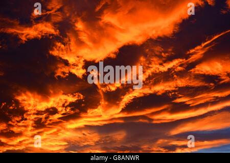 The sky is on fire Stock Photo - Alamy