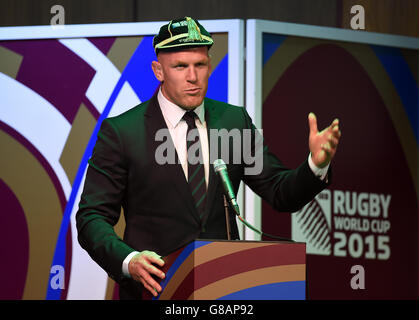 Rugby Union - Ireland Welcome Ceremony - Burton Town Hall. Ireland captain Paul O'Connell during the welcome ceremony at Burton Town Hall, Burton-Upon-Trent. Stock Photo