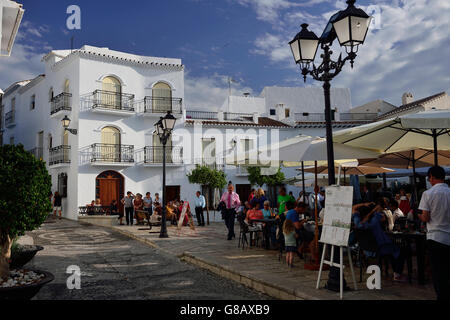 Weddingguests, Frigiliana, Andalusia, Spain Stock Photo