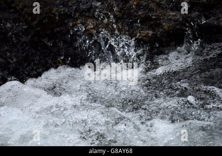 splashing water in river Stock Photo