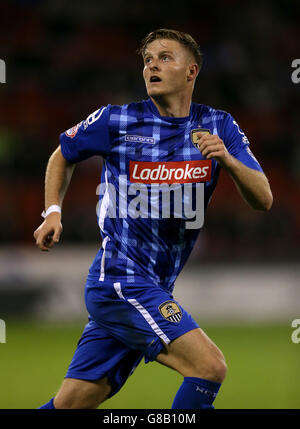 Soccer - Johnstone's Paint Trophy - Northern Section - Second Round - Sheffield United v Notts County - Bramall Lane. Notts County's Jack Barmby Stock Photo