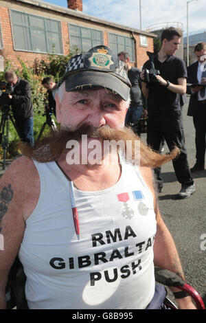 Policeman hit-and-run death Stock Photo