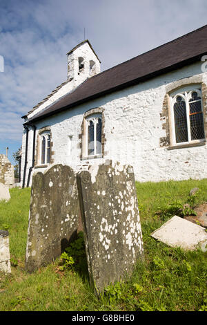 UK, Wales, Ceredigion, Penbryn, St Michael’s  C12th Church Stock Photo
