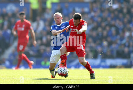Soccer - Barclays Premier League - Everton v Liverpool - Goodison Park Stock Photo
