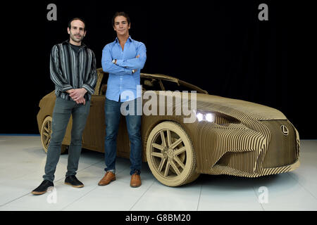 World's first origami car is unveiled Stock Photo