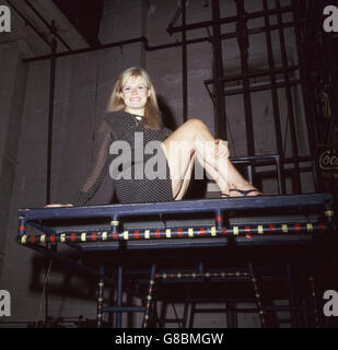 Actress Annabel Leventon, 24, who has a BA degree and will be playing the leading feminine role in the production of 'Hair' in London's West End. She is from Croxley, Wood, Hertfordshire. Stock Photo