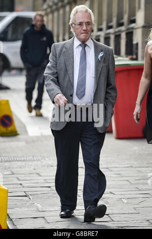 Grandfather of Becky Watts, John Galsworthy, arrives at Bristol Crown Court, Bristol, where her murder trial is continuing. Stock Photo