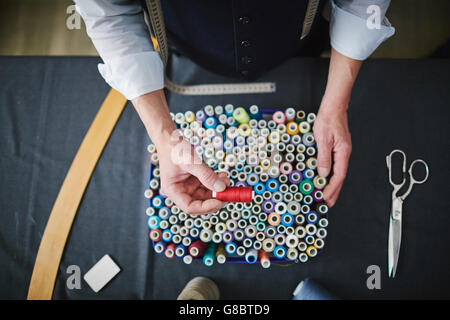 Assortment of threads Stock Photo