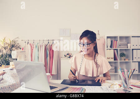 Designer working Stock Photo