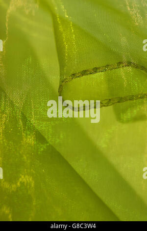 Light green shiny cloth Stock Photo