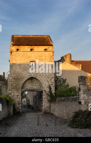 La Porte d'Orient (East Gate), Charroux, Allier, Auvergne (Charroux is classed as one of the most beautiful villages in France) Stock Photo