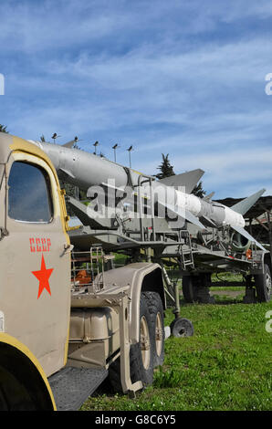 View of the SA-2 Guideline air defense system Stock Photo