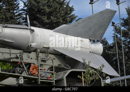 Detail of the rocket of the SA-2 Guideline system Stock Photo
