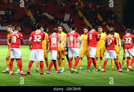 Soccer - Sky Bet Championship - Charlton Athletic v Preston North End - The Valley Stock Photo