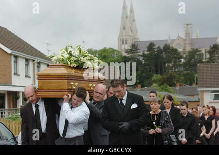 Gareth O'Connor funeral service - St.Patrick's Cathedral Stock Photo ...