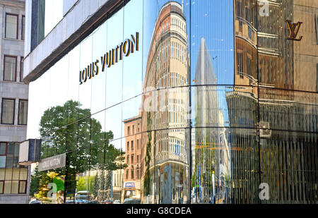 Louis Vuitton boutique Warsaw Poland Stock Photo
