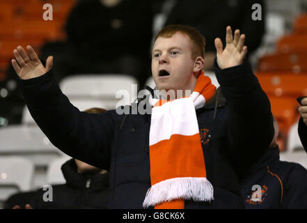 Soccer - Sky Bet League One - Blackpool v Millwall - Bloomfield Road. Blackpool fans in the stands at Bloomfield Road Stock Photo