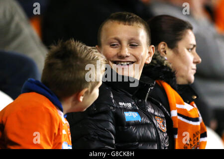 Soccer - Sky Bet League One - Blackpool v Millwall - Bloomfield Road. Blackpool fans in the stands at Bloomfield Road Stock Photo