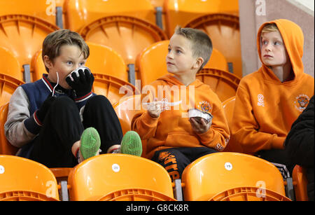 Soccer - Sky Bet League One - Blackpool v Millwall - Bloomfield Road. Blackpool fans in the stands at Bloomfield Road Stock Photo