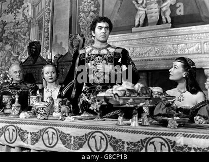 Prince Of Foxes, aka: In den Klauen der Borgia, USA 1949, Regie: Henry King, Darsteller: Tyrone Power (Mitte), Wanda Hendrix Stock Photo