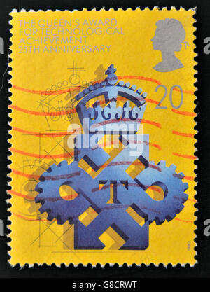 UNITED KINGDOM - CIRCA 1990: a stamp printed in the Great Britain shows Queens Awards for Export and Technological Achievement, Stock Photo