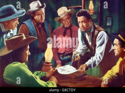 Gun Duel In Durango, aka: Die Würfel sind gefallen, USA 1957, Regie: Sidney Salkow, Darsteller: Henry Rowland, Don Red Barry, Steve Brodie Stock Photo