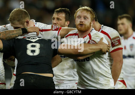 Rugby League - International Test Series - Second Test - England v New Zealand - Olympic Stadium. England's James Graham during the International Test Series match at the Olympic Stadium, London. Stock Photo