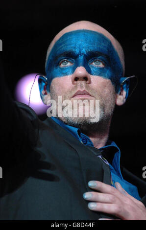 Michael Stipe and REM in concert at Stirling Castle, in Glasgow ...