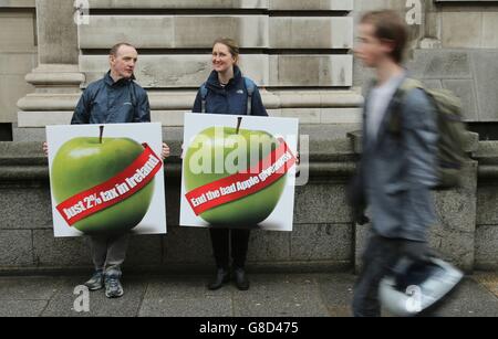 Tax protest - Dublin Stock Photo