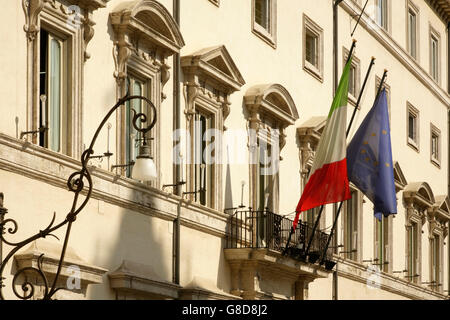 the Montecitorio Palace parliament building, Rome, Italy Stock Photo ...