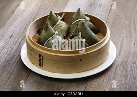 zongzi, chinese rice dumpling, dragon boat festival food Stock Photo