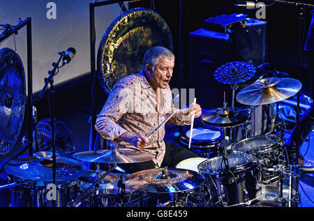 Hamilton, ON, Canada. 8th June, 2016. 08 June 2016 - Hamilton, Ontario, Canada. Emerson, Lake and Palmer drummer Carl Palmer performs on stage during his Remembering Keith & The Music of ELP Tour held at the Molson Canadian Studio at Hamilton Place. Photo Credit: Brent Perniac/AdMedia © Brent Perniac/AdMedia/ZUMA Wire/Alamy Live News Stock Photo