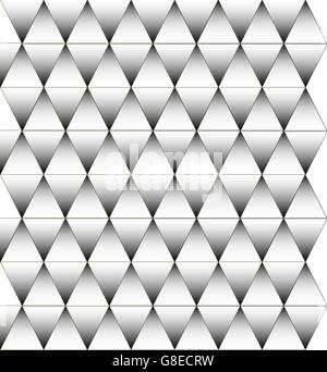 Black and white triangle pattern, background, texture Stock Vector