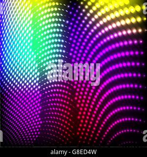 Abstract background colorful lights on black, vector. Stock Vector