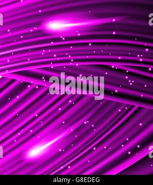 Snow and stars are falling on purple rays. EPS 8 Stock Vector Image ...