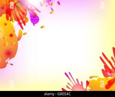 Abstract hand made watercolor splashes. EPS10. Vector Stock Vector