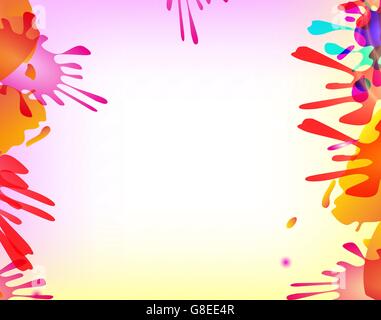 Abstract hand made watercolor splashes. EPS10. Vector Stock Vector