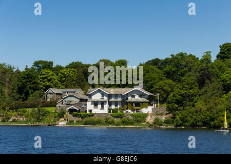 Sharrow Hill country hotel on the east side of Ullswater in the English Lake District. Stock Photo