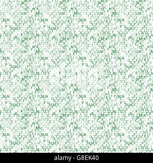 Matrix background with the green symbols. Seamless pattern. Vector illustration Stock Vector