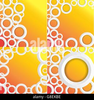 Set Circles Background with place for your text Stock Vector
