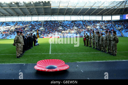 Soccer - Emirates FA Cup - First Round - Coventry City v Northampton Town - Ricoh Arena Stock Photo