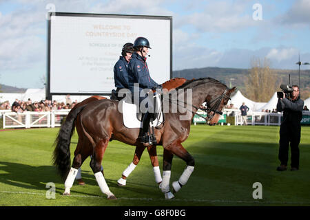 AP McCoy dressage performance with Charlotte Dujardin during day one of ...