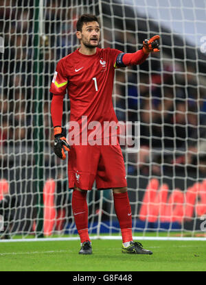 England v France - International Friendly - Wembley Stadium. France goalkeeper Hugo Lloris Stock Photo