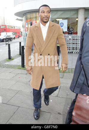 Actor and musician Ashley Walters arriving at Highbury Corner Magistrates' Court, north London, where he has denied racially abusing a hotel receptionist and threatening her manager. Stock Photo