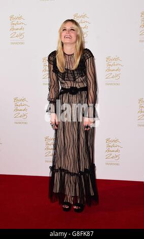 Georgia May Jagger at the British Fashion Awards at the London Coliseum, St Martin's Lane, in London. Stock Photo