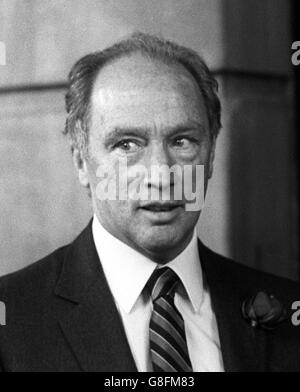 Pierre Trudeau - London. Canadian Premier Pierre Trudeau. Stock Photo