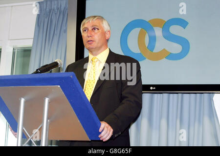 CEO for OCS Group Chris Cracknell at the opening of the OCS stand of the Brit Oval Stock Photo